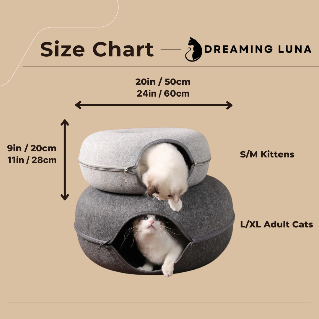 DREAMING LUNA CAT TUNNEL BED