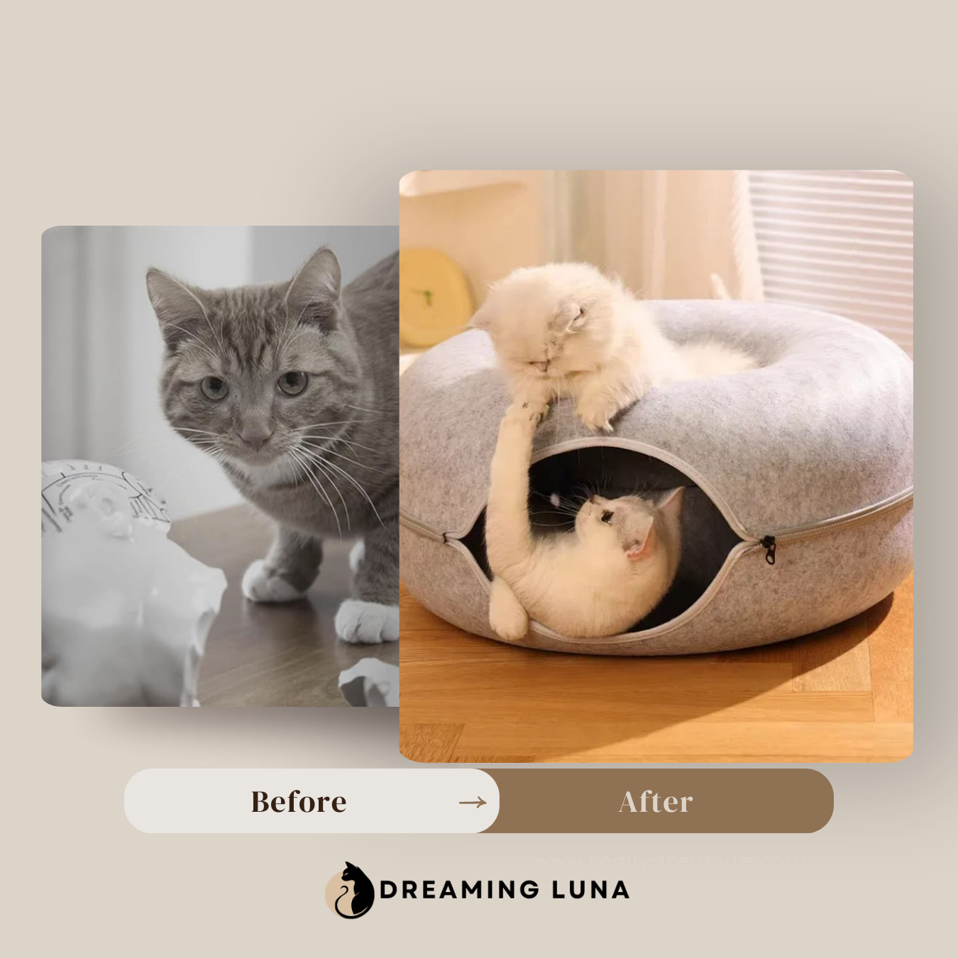 DREAMING LUNA CAT TUNNEL BED