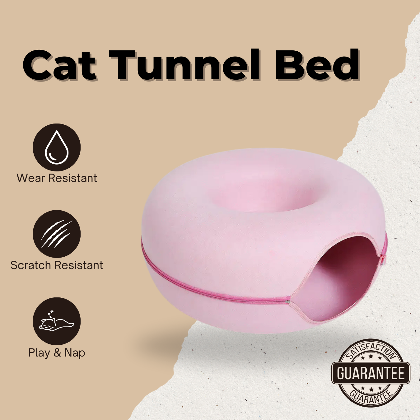 DREAMING LUNA CAT TUNNEL BED